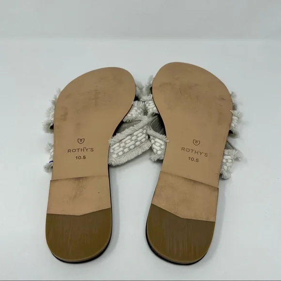 Rothy’s | Sea Shell Fringe, Triple Band Sandal - EUC - Picture 7 of 7